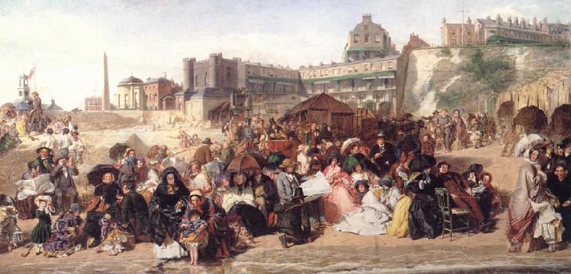William Powell  Frith Life at the Seaside (Ramsgate Sands) Spain oil painting art